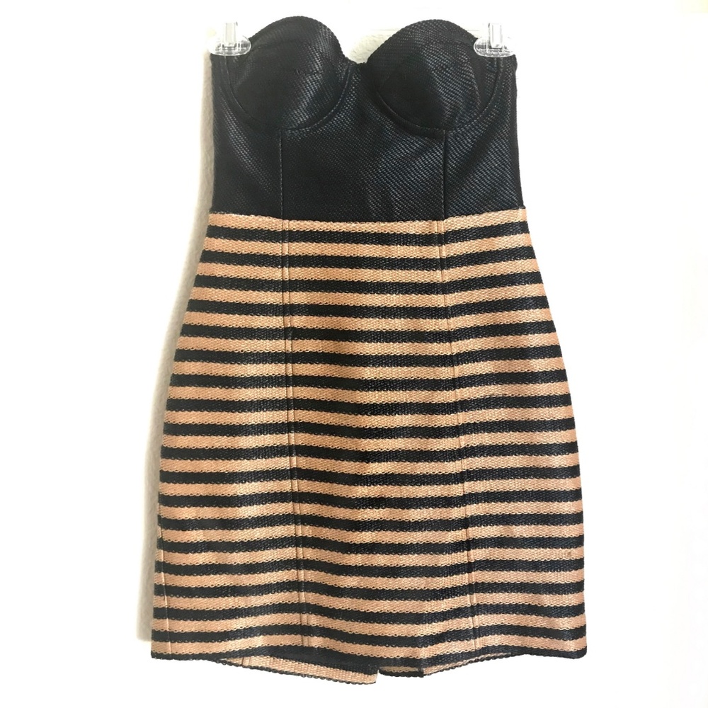 Opening Ceremony Woven  Strapless Mini Dress NWT